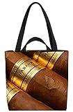 VOID Whiskey Zigarre Holz Tasche 33x33x14cm,15l Einkaufs-Beutel Shopper Einkaufs-Tasche Bag