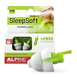 Alpine SleepSoft Ohrstöpsel - Blockiert Schnarchen und verbessert den Schlaf - Soft-Filter zum Schlafen – Bequemes, hypoallergenes Material – Wiederverwendbare Ohrstöp