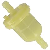 Xfight-Parts Benzinfilter rund gelb d30mm Kunststoff fuer 6mm Jonway (Kreidler) Jigger 50 City