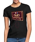 Spreadshirt Die DREI Fragezeichen Kassette Frauen T-Shirt, L, Schw