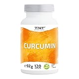 TNT – 120 Kurkuma Kapseln hochdosiert • Natürliches und Reines Curcumin + Piperin • Enzündungshemmendes C