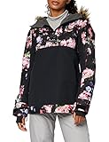 Roxy Damen Schneejacke Shelter - Schneejacke für Frauen, true black blooming party, M, ERJTJ03262