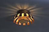 LED Deckenleuchte Gold Design Ø26cm 3000K Wohnzimmer Deckenlampe indirekte Beleuchtung S