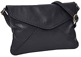 Gusti Umhängetasche Leder - Karisma Handtasche Ledertasche Vintage Schwarz L