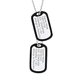 PROSTEEL Militärischen Erkennungsmarken 2 personalisiert Dog Tags im Armeestil mit Kugelkette und Silikon Edelstahl Medical Alert Anhänger Halskette Name Texte Gravur Geschenk für Geburtstag Vatertag