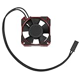 RC Motor Lüfter 35mm 8.5V/21000RPM RC Lüfter Motor Kühler für 1/10 1/12 1/8 RC Auto Sensored Brushless Motor(rot)