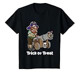 Kinder Trick Or Treat - Pirat mit Süßigkeiten Kanone Halloween T-S