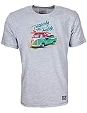 Herren T-Shirt VW Bulli »Ready to Ride« Grau Gr.XL