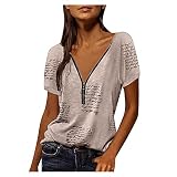 Damen Herbst Oberteile longsleaf Damen Sweatshirt Damen günstig Longshirt Damen Baumwolle Warehouse Deals Angebote t Shirts männer Set Linen Shirt Jeans Farbblock XXL