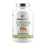 Curcuma Extrakt Kapseln hochdosiert (95% Extrakt) - mit Curcuma Pulver & Piperin - Curcumin EINER Kapsel entspricht ca. 10.000 mg Kurk