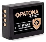 PATONA Protect V1 Akku NP-W126s NP-W126 (1140mAh) mit NTC-Sensor und V1 Gehäuse - ohne Verwendungseinschränkung