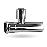 HAAS Bad Siphon Verlängerungsrohr DN30/32 Verlängerungsstück verchromt mit Muffe und Rohrbelüfter Belüfter Sifon Syphon 2124