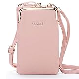 FITSU Kompakte 2 in 1 Smartphone Portemonnaie Umhängetasche, für Damen von New York bis Berlin, in vielen bunten & trendigen Frühlingsfarben |