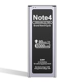 GUDTEKE Akku für Samsung Galaxy Note 4 | Entspricht Dem Original EB-BN910BBE | Lithium-Ionen-Akku der Modelle SM-N910F | SM-N910U | SM-N910C | SM-N910H | SM-N910