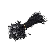 Healifty 950 stücke Fallumbau Befestigungen Label Hängenden Seil String Snap Locks Pin Sicherheitsschleife (Schwarz)