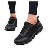 JLGY Damen Sportschuhe Laufsportschuhe atmungsaktiv Sneaker Straßenlaufschuhe Schnür Walkingschuhe Leichtgewichts Wanderschuhe Joggingschuhe Rutschfest Laufschuhe Trekking