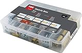 TOX Messing Spreizdübel - Sortiment Metrix Box 64 tlg., inkl. passender verzinkter Sechskantschrauben DIN 933, 094901121