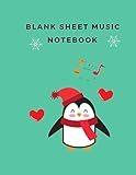 Blank Sheet Music Notebook: Manuscript For Notes, Staff Paper, 12 Staves Per Pages with 5 Lines, Music Composition Practice Journal Notebook, Workbook ... 100 Pages, Large 8.5'x11' Paperback