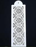 Ornament-Bordüre Barock-Größe A4 wiederverwendbare Schablone Shabby Chic Decor Craft/B23 (PVC wiederverwendbare Schablone, 32 cm x 10 cm)