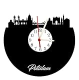 Wanduhr Potsdam Skyline mit Ziffernblatt, hochwertige Acrylglasuhr Wanduhr mit Quarzwerk