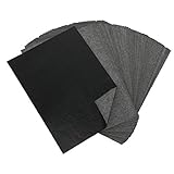 TOPofly Kohlepapier Tracing Transferpapier Graphite Kopieren Schwarz A4 Papier Black Carbon Übertragung Tracing für Papier, Holz, Glas Metallkeramik Lehm 100PCS