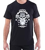 Molecule T-Shirt Skullheads mit Kolben Biker Live to Ride. (L)