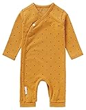 Noppies Baby Kinder Unisex Strampler Wickelmodell Bio-Baumwolle Body Ibiza Babystrampler (Honey Yellow, 44)