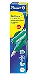 Pelikan 802949 Füllhalter Pelikano für Rechtshänder, M-Feder, Grün, 1 Stück in F
