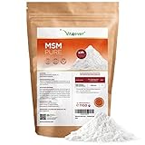 MSM Pulver - 1,1 kg (1100g) - 99,9% reines kristallines Methylsulfonylmethan - Meshfaktor 40-80 - Laborgeprüft - Organischer Schwefel - Veg