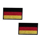 HCS Deutschland Flagge Patch 5 x 3 cm Deutschland Stoff-Patch für Bundeswehr Dienstg