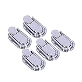 LMJ 5Pcs Aufbauschloss Schließfalle for Gepäck Gitarre Musik Trolley (Color : Silver)