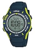 Lorus Kids Jungen-Uhr Chronograph Edelstahl und Kunststoff mit Silikonband R2365MX9