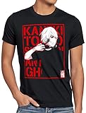 style3 Tokyo Fate Herren T-Shirt Ghoul Kaneki Anime Manga, Größe:S