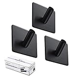 BasicForm Selbstklebend Handtuchhaken, Bademantelhaken Haken Wandhaken Edelstahl rostfrei Bad und Küche Handtuchhalter Kleiderhaken,MEHRWEG