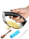 NILICAN Garlic Press Rocker Professional Heavy Soft-Handled Crush Garlic Soft and easy to squeeze erg