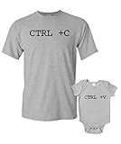 Copy and Paste T-Shirts and Baby Grow Matching Set 2 S