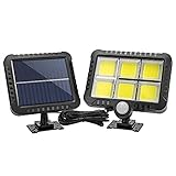 AOMEX Solarleuchte LED Außenleuchte Solarleuchte mit Bewegungsmelder Wasserdicht IP65 Solarleuchten für Hof, G