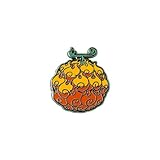 OnePiece Flame-Flame Fruit Unisex Pin orange Metall Anime, Fan-Merch, TV-S