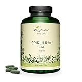 SPIRULINA BIO Vegavero ® | 1000 mg pro Tablette: HÖCHSTER SPIRULINA GEHALT | Vergleichssieger 2021* | Laborgeprüft & Ohne Zusatzstoffe | 270 Spirulina Presslinge | Veg