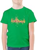Kinder Karneval und Fasching Kostüme - Konfetti Skyline Köln - 164 (14/15 Jahre) - Grün - köln Tshirt Kinder - F130K - Kinder Tshirts und T-Shirt für Jung