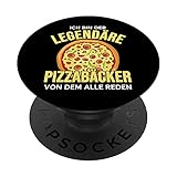 Ich bin der legendäre Pizzabäcker weltbester Pizzabäcker PopSockets mit austauschbarem PopGrip