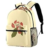 Rucksack aus Akazienholz, Schulranzen, Büchertasche, Wanderrucksack, Reiserucksack