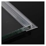 BKPPBi1lkin Duschdichtung, 1m 6-12mm F u h Form Glastür Dichtungsstreifen Silikongummi Fenster Glas Dichtung Streifen Badewanne TÜR DEEATTERSTRIP (Length : 1M, Shape : H)