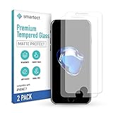 smartect Mattes Schutzglas kompatibel mit Apple iPhone 8/7 [2x MATT] - Tempered Glass mit 9H Härte - Blasenfreie Schutzfolie - Anti-Kratzer Display