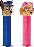 PAW PATROL Pez Dispenser mit Zwei Refils (Einzeln Verkauft, Eine zufällige Buchstaben mitgeliefert)