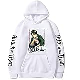 ZOSUO Attack on Titan AOT Shingeki No Kyojin Anime Kapuzenpullover Gedruckte Graphic Cosplay Kostüm Hooded Oberteile Langarmshirts Hoodie Pullover,Weiß,XL