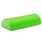 kristy 30/45cm Yoga Roller Pilates Rolle Eva Foam Roll Halbrunde Massage Mit Massage-Fließpunkt Für Yoga Pilates Fitness, Pink/Blau/Lila/Grü