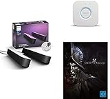 Philips Hue White and Color Ambiance Play Lightbar 2-er Pack inkl. Hue Bridge, schwarz + New World (Deluxe Edition)