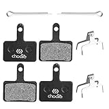 Chooee 2 Pairs Resin und halbmetallische Scheibenbremsbeläge passend Fahrrad Bremsbelag für Shimano M446 M395 M486 M485 M475 M416 M415 M545 M445 M525