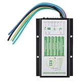 Windkraftregler, 12V/24V Solarregler Turbinenregler, Wasserdichter Solar Wind Hybrid Laderegler Controller mit Blitzschutz und Temperaturkompensation Überlastungsschutz 400W/800W